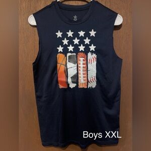 Boys XXL Basketball Muscle Tank.